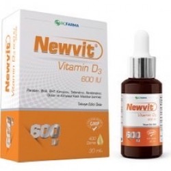 RCFarma Newvit Vitamin D3 600 IU Damla 30 ml