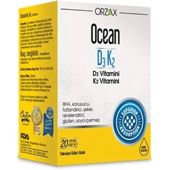 Ocean D3K2 20 ml Damla 