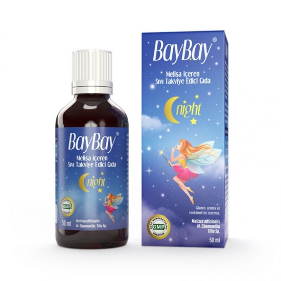 BayBay Night Melisa İçeren Sıvı Takviye Edici Gıda 50 ml