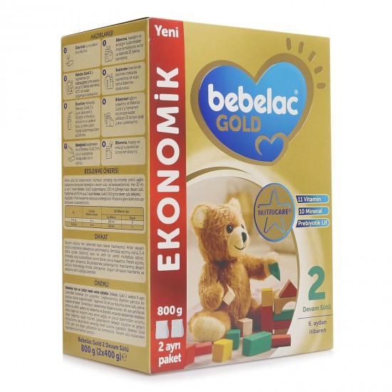BEBELAC GOLD 2 Devam Sütü 800 gr 6-12 Ay