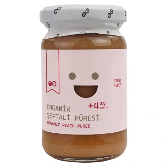 OG NATURAL Organik Şeftali Püresi 100 G +4 Ay